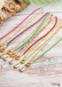Boho Necklace, Blue Colorful Hippie Gold Shell